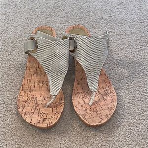 Croft & Barrow Glitter Wedge Sandals